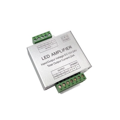 Amplificator metalic 12V/24V 4x6A foto