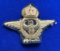 Cuc cascheta brodat aviatie militara regala perioada Carol 2