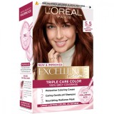 Vopsea de par permanenta Excellence Creme 500 Saten Deschis Acaju, 192ml, L&#039;Oreal Paris