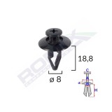 CLIPS FIXARE PENTRU KIA/MAZDA/MITSUBISHI/NISSAN/KIA 8X18.8MM - NEGRU SET 10 BUC 61958