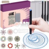Set pentru desen, spirograf, sabloane transparente, 35 piese