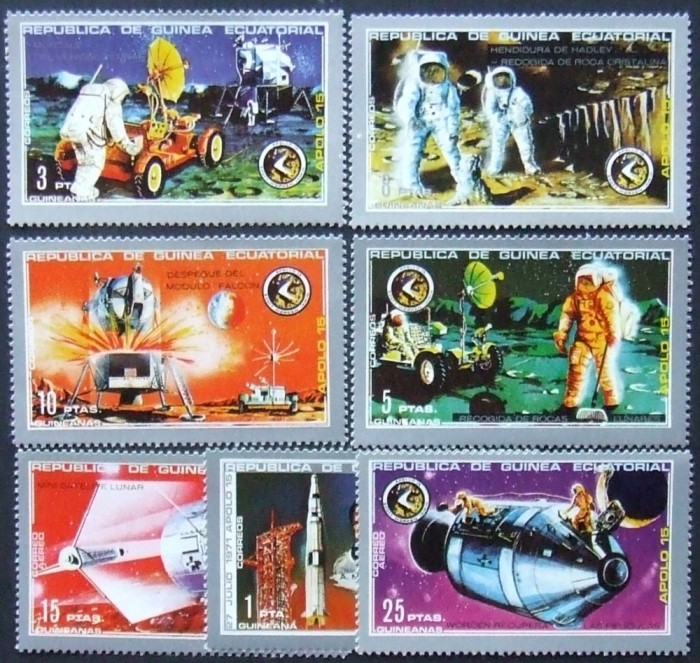 R.Guinea Ecuatoriala. -COSMOS-APOLLO 15- 1 serie a 7 valori-MNH.**GEQ 061