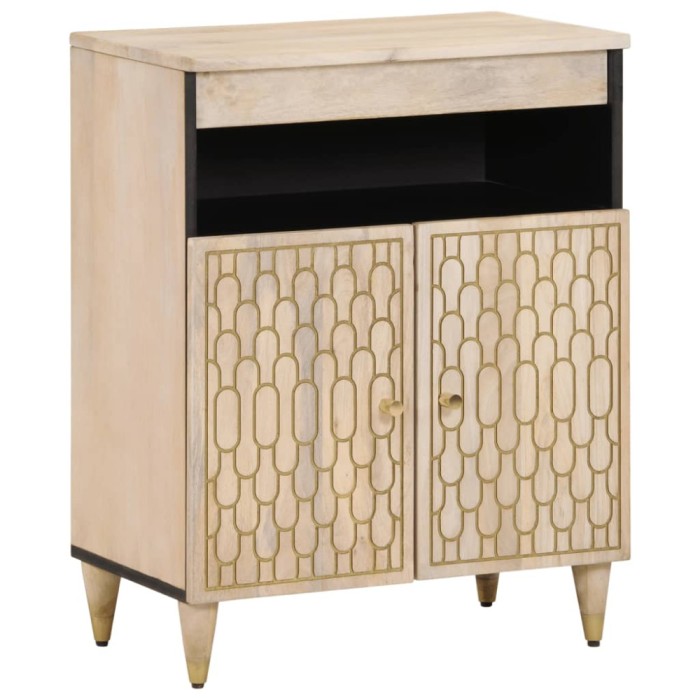 vidaXL Dulap lateral, 60x33x75 cm, lemn masiv de mango 358273