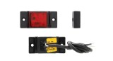 Lampa gabarit Universal, 12V/24V, 73x33x17mm, cu LED, rosu, omologare ECE, suport surub, rectangulara, Stanga, Dreapta