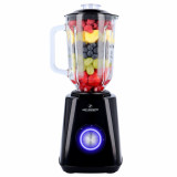 Blender Just Perfecto JL-03, 1000W, Cana sticla, 1.5 L, 2 viteze + puls, Concasare gheata, Negru