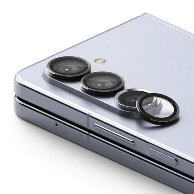 Folie Camera pentru Samsung Galaxy Z Fold5, Ringke Camera Lens Frame Glass, Black foto
