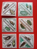 AFRICA CENTRALĂ, INSECTE - SERIE COMPLETĂ MNH, Nestampilat