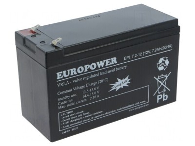 Baterie plumb-acid 12V 7,2Ah AGM fără &amp;icirc;ntreținere foto