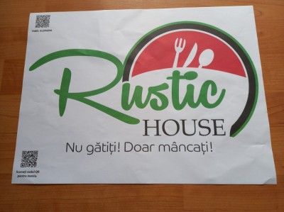 Reclama restaurant &amp;quot;RUSTIC HAUSE&amp;quot; . foto
