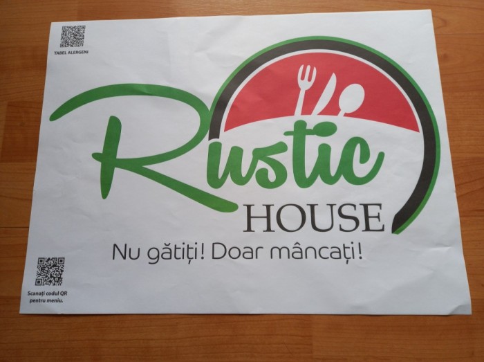 Reclama restaurant &quot;RUSTIC HAUSE&quot; .