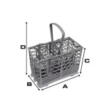 Cos tacamuri original pentru masina de spalat vase Smeg, coduri 691410477, 691410027