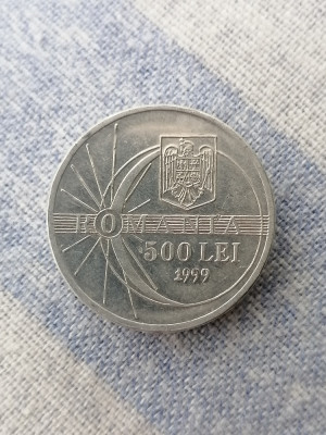 500 lei 1999 - comemorativa.eclipsa.scris cant avers Tip A. ROM&amp;Acirc;NIA. 1 foto