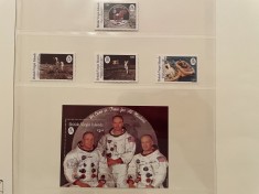 insulele virgine serie timbre spatiu cosmos apollo aselenizare nestampilate MNH foto
