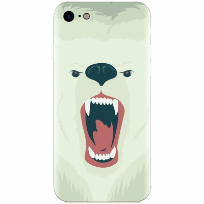 Husa silicon pentru Apple Iphone 7, Fierce Polar Bear Winter foto