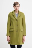 United Colors of Benetton haină cu l&acirc;nă culoarea verde, 2V0PDN062