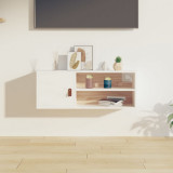 Dulap de perete, alb, 80x30x30 cm, lemn masiv de pin GartenMobel Dekor, vidaXL