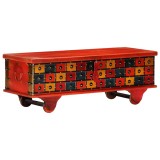 Cumpara ieftin Lada de depozitare, rosu, 110x40x40 cm, lemn masiv de acacia
