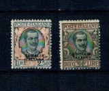 Somaliland Italian 1926 - Uzuale Victor Emanuel III, Mi.No.103,105 nestampilate, cu sarniere