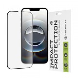 Folie de protectie Ecran Techsuit M1 pentru Apple iPhone 16e / 14 / 13 Pro / 13, Sticla Securizata, Full Glue, 111D, Neagra
