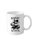 Cana alba 330 ml Halloween cu mesaj Happy Halloween