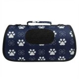 Geanta pentru transport animale, 45x28x27cm, pliabila, practica si confortabila, Bleumarin