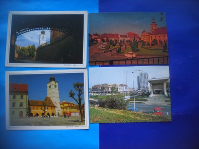 HOPCT LOT 2200 SIBIU -4 CARTI POSTALE-NECIRCULATE foto