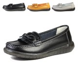 Mocasini Dama TRULAND Confort Piele Naturala, 36 - 39, 39.5, Gri, Maro, Negru