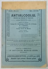 ANTIALCOOLUL , BULETINUL LIGEI NATIONALE DE TEMPERANTA , NR. 1-2 , 1908 foto