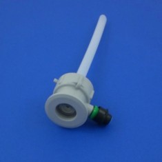 Fitting zum Aufschrauben auf Reinigungsbeh&auml;lter, Kunststoff, Art: Flach- Fitting