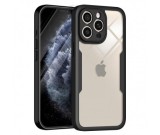 Cumpara ieftin Husa Protectie Integrala Techsuit ColorVerse 360 Neagra Apple iPhone 11 Pro Max Full Cover Policarbonat TPU