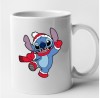 Cana alba personalizata Lilo si Stitch - Editie de Craciun model 10, INOVATIX&reg;. 330 ml, Oem