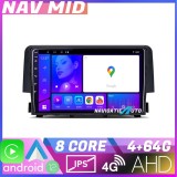 Navigatie Honda Civic 2016 2020 EDOTEC-LITE Android Ecran 720P Octa Core 4 64 Carplay