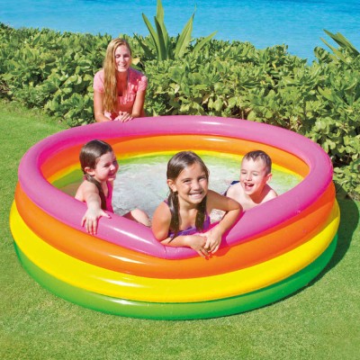 Intex Piscină gonflabilă Sunset 4 inele 168 x 46 cm foto