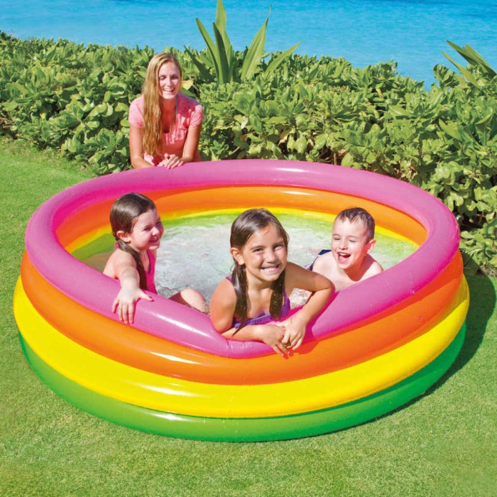 Intex Piscină gonflabilă Sunset 4 inele 168 x 46 cm