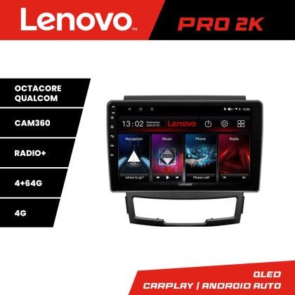Navigatie Ssangyong Korando 2011-2013 Lenovo Kit-159 8 core QLED 2K 4+64 360 Android Waze USB Navigatie Internet Youtube Radio CarStore Technology