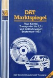 DAT Marktspiegel. Pkw, Kombi, Transporter bis 2,8 t und Gelandewagen (September 1993) (putin uzata)