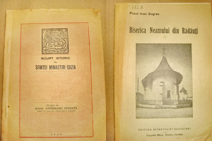 B845-I-Cozia-Manastirea neamului Radauti-Editii brosura anii 1950-PRET PE BUCATA