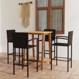 Cumpara ieftin Set mobilier de bar de grădină, 5 piese, maro