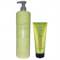 Set Promotional Par Gras si Matreata Sampon 1000ml + Scrub Deep Cleansing Cura Maxxelle 200 ml