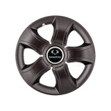 Set 4 Capace Roti 16 inchi (R16) Bis Negru, Compatibile Cu SsangYong