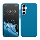 Husa Kwmobile pentru Samsung Galaxy A35, Albastru, Silicon, KWM000021PA018C, Carcasa