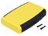 Carcasa ABS, 79mmx117mmx24mm, HAMMOND - 1553BYLBK