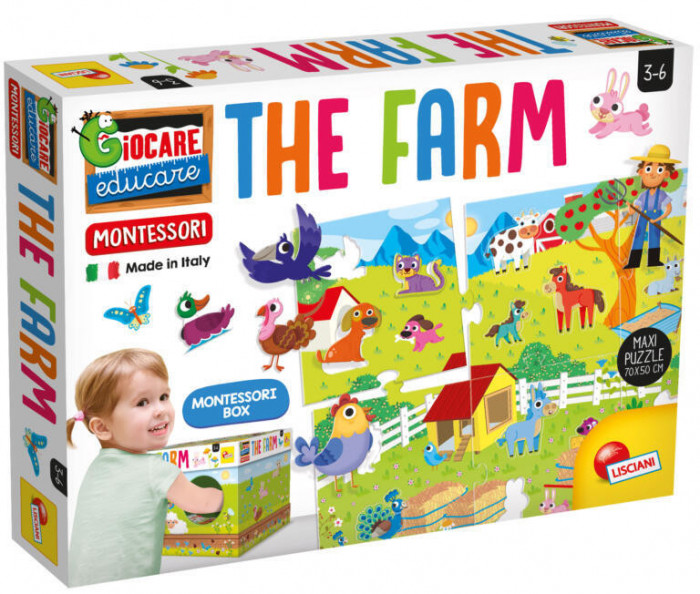 Joc tactil Montessori - Ferma PlayLearn Toys