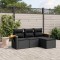 Patio Sofa Set 3-Locuri Black - 2