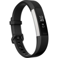 Bratara fitness Fitbit Alta HR, Negru (large size) foto