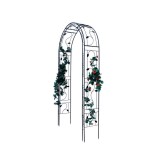 Arcada Gradina Metalica Gardenline, 130x39x260 cm, Pergola Flori, Negru