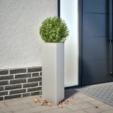 Cumpara ieftin Jardinieră de grădină, 30x26x75 cm, oțel galvanizat, triunghi