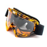 Ochelari cross/atv/enduro, XTR, lentila transparenta, culoare rama portocaliu/ne... Cod Produs: MX_NEW BMA-920