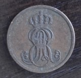 Moneda Hanovra - 1 Pfennig 1850 B