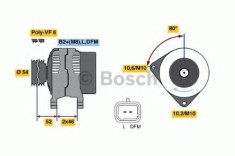 Generator / Alternator CITROEN BERLINGO platou / sasiu (B9) (2008 - 2016) BOSCH 0 986 046 240